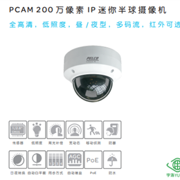 PMD20DNF 派爾高200 萬像素，全高清，晝 / 夜型，IP 迷你半球攝像機(jī)